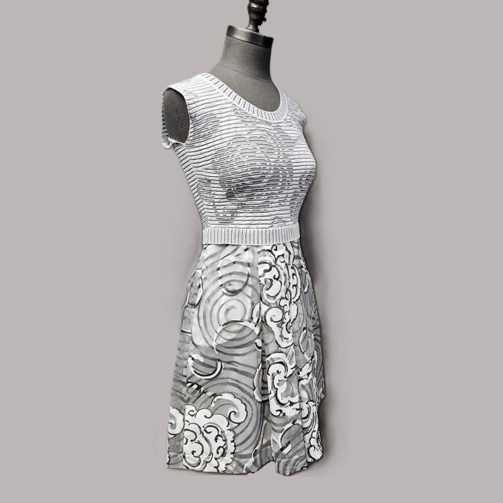 D. Exterior Striped, Floral and Sparkly dress